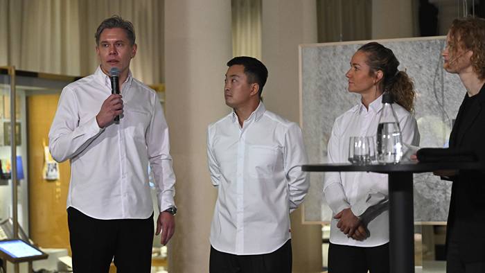 Tommy Myllymäki, Pi Li och Frida Bäcke är kockarna på Nobel 2025