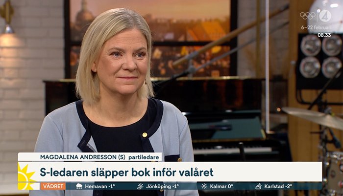 Missen i ”Nyhetsmorgon” när Andersson gästar