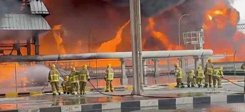 Storbrand p&aring; flygplats