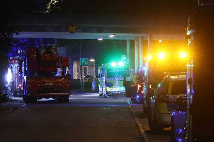 Brand i Västertorp – tre till sjukhus
