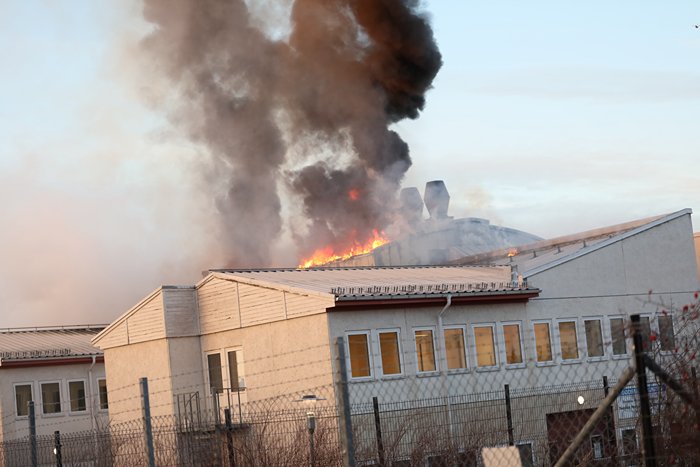 Brand i industri i Arninge i T&auml;by