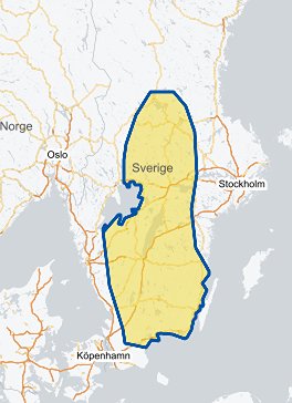 Ny varning för skyfall i stora  delar av södra Sverige