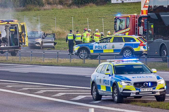Flera fordon i trafikolycka i Uddevalla