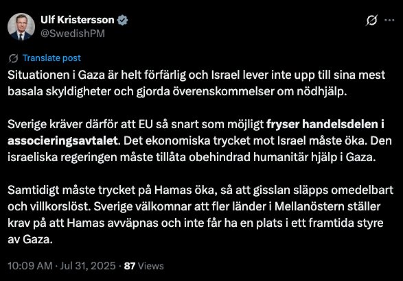 Svenska draget mot Israel