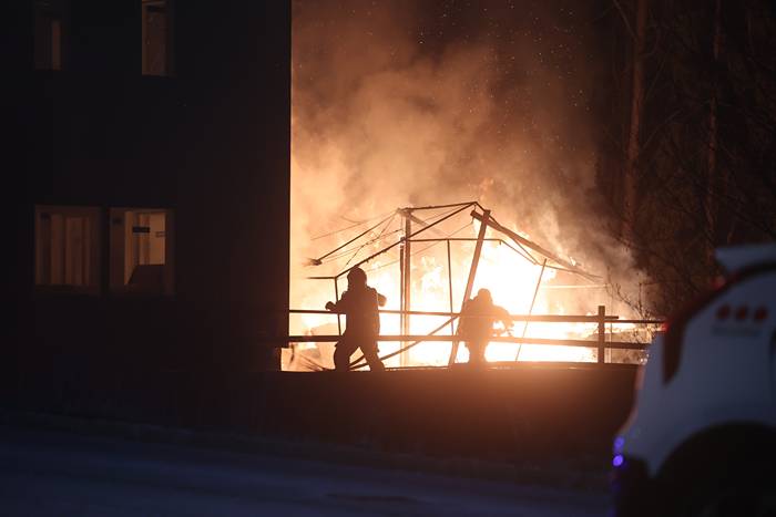 St&ouml;rre brand i Kista