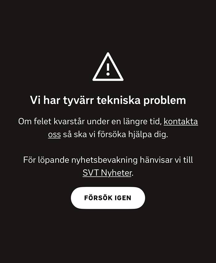 Problem med SVT Play