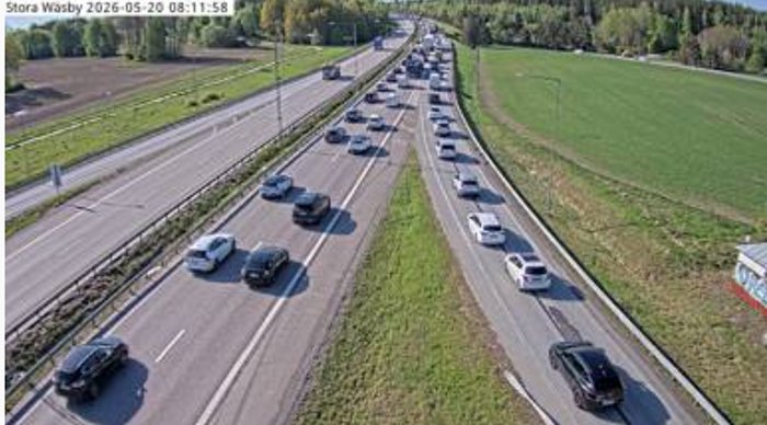 JUST NU: Stor krock p&aring; E4